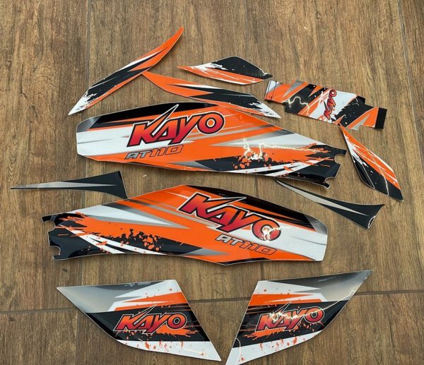 KIT ADESIVI COMPLETI QUAD KAYO AT110 110CC