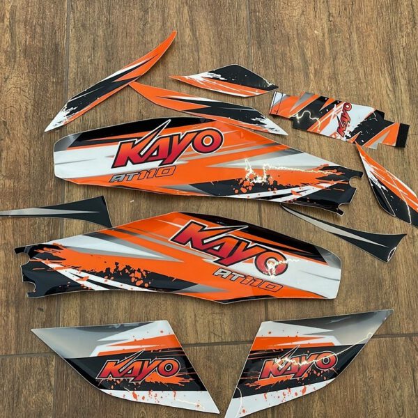KIT ADESIVI COMPLETI QUAD KAYO AT110 110CC