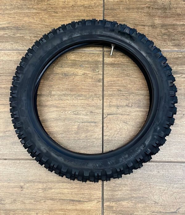 GOMMA ANTERIORE 2.50X12 PER PIT BIKE KAYO TS90 90cc ESCLUSA CAMERA D'ARIA