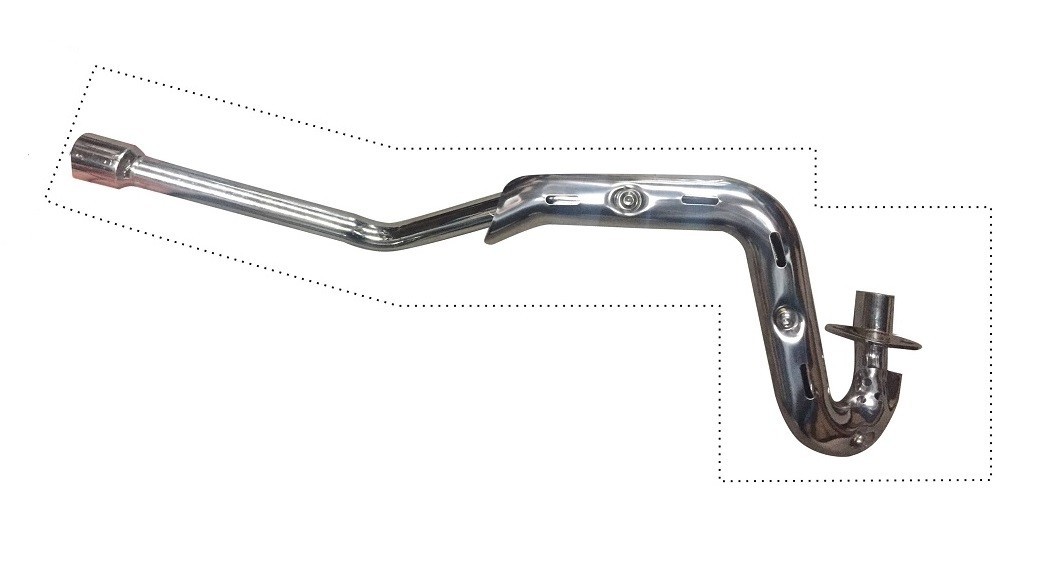 TUBO MARMITTA PER MINICROSS KAYO KMB 60cc 4 TEMPI