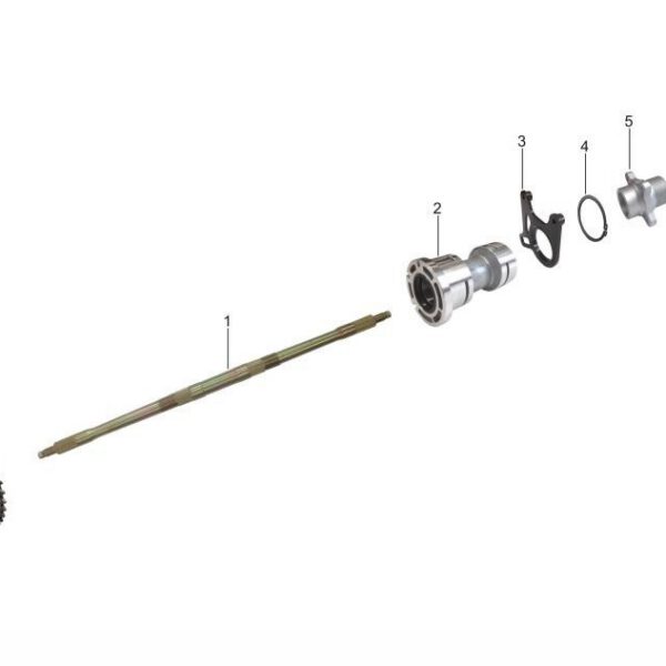 SET COMPLETO ASSE POSTERIORE QUAD ATV KAYO A200 A250 A300