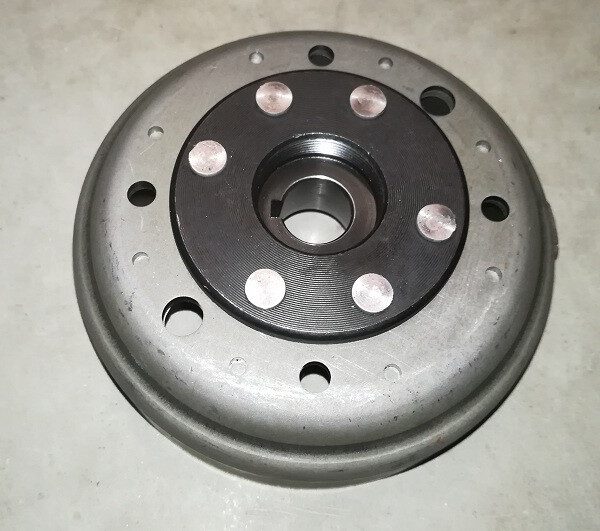 VOLANO YX 125 blocco motore kayo krz pit bike 125cc bse per magnete statore