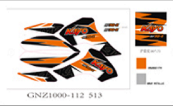 ADESIVI QUAD KAYO AY70 SPACE 70 70cc