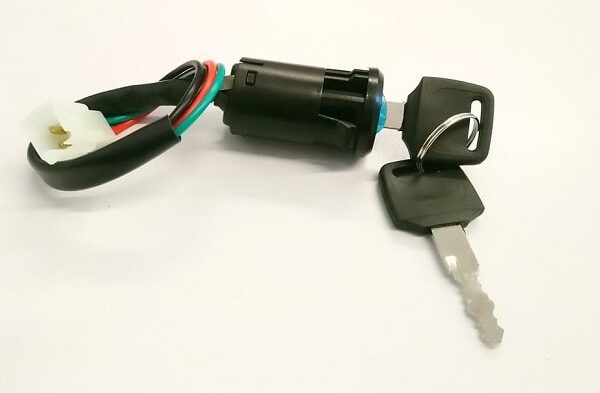 BLOCCHETTO CHIAVI - quad miniquad 4 tempi pit bike minimoto avviamento 4 FILI ATTACCO FEMMINA