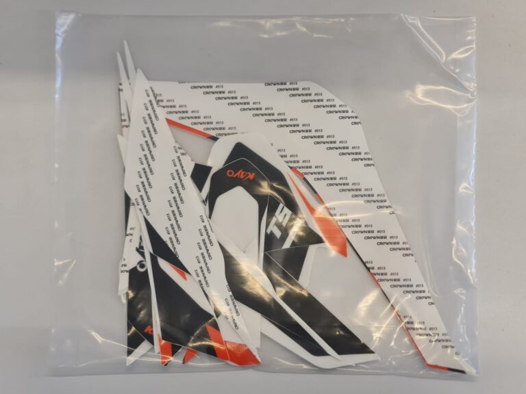 ADESIVI ARANCIONE NERO ORIGINALI PER PIT BIKE KAYO TS90 TS90R