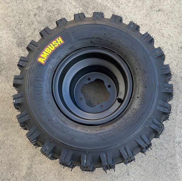 1 COPPIA GOMME CERCHIATE POSTERIORI DESTRA SINISTRA 20X11-9 PER QUAD KAYO A300 300cc