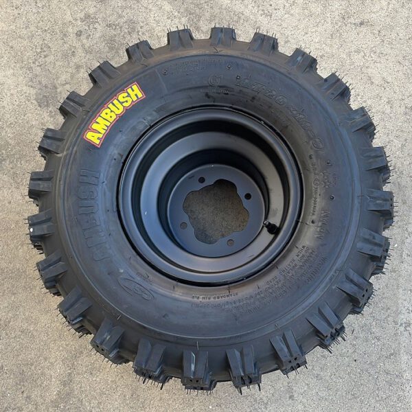 1 COPPIA GOMME CERCHIATE POSTERIORI DESTRA SINISTRA 20X11-9 PER QUAD KAYO A300 300cc