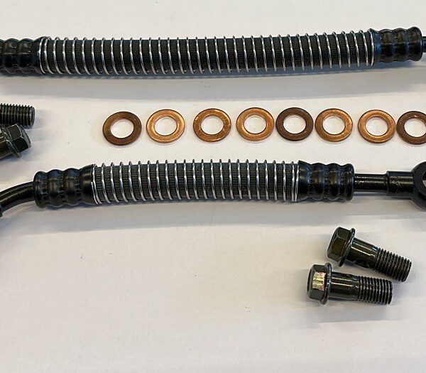 COPPIA TUBI + SET KIT VITI DI FISSAGGIO RADIATORE OLIO RAFFREDDAMENTO PER QUAD KAYO AU150 A150 150cc