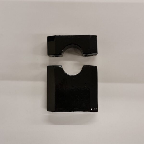 1PZ RISER SUPPORTO MANUBRIO 22mm NERO PER MINICROSS MORINI 50cc