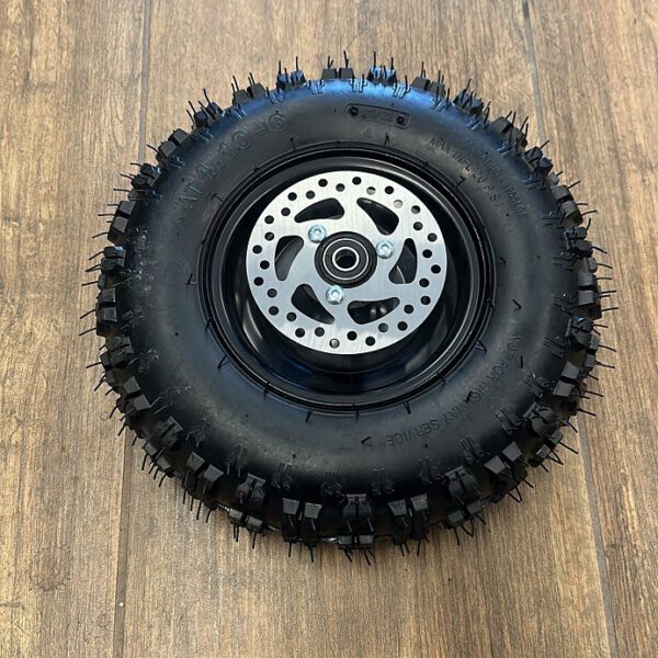 01PZ CERCHIO GOMMATO 4.10-6 anteriore MINIQUAD XXL RAPTOR 49CC 6 pollici - MINIATV ATV QUAD