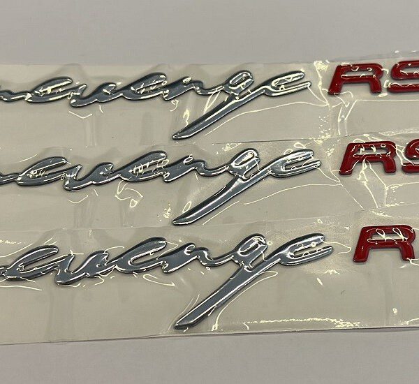 3pz ADESIVI SCRITTE CROMATE LATERALI SCOOTER SKY II REVENGE RS