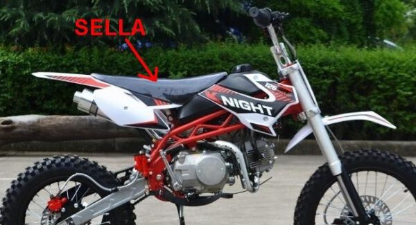 SELLA PIT BIKE SCORPION cross minicross pelle imbottita seduta moto