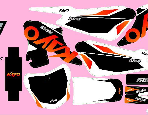ADESIVI MINICROSS KMB ARANCIO