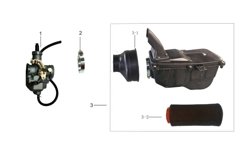 SOLO COLLETTORE FILTRO ARIA AU200 QUAD KAYO