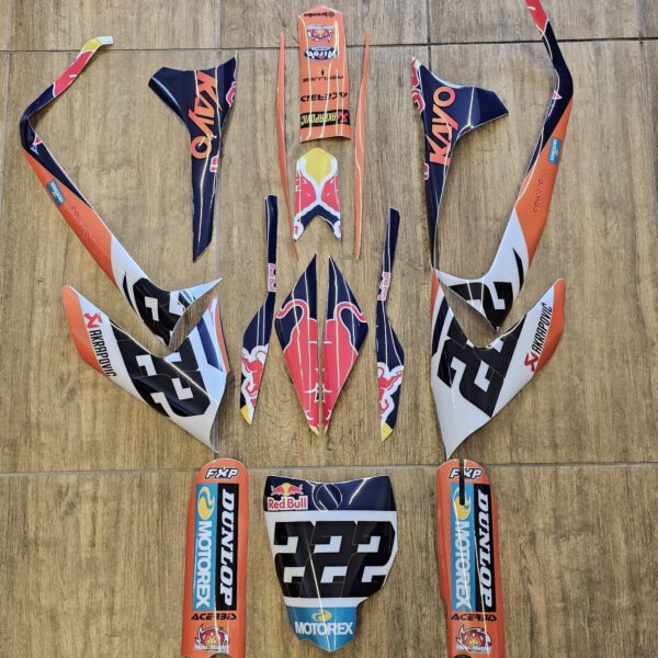 ADESIVI RED BULL PER MINICROSS KAYO KT50