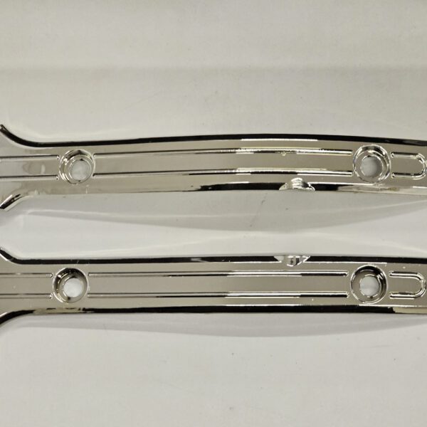 1CP PLASTICHE LATERALI CROMATE PER CARRO POSTERIORE MINIMOTO GP1 MODELLO VECCHIO