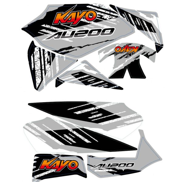 ADESIVI PER PLASTICHE QUAD KAYO AU200 200cc