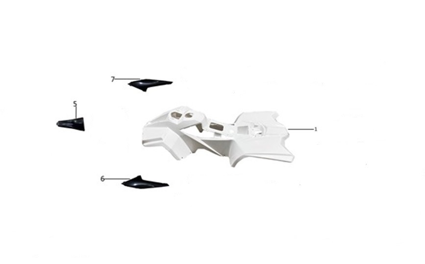 KIT PLASTICHE CARENE PER QUAD KAYO EA70