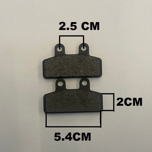 1CP PASTIGLIE FRENO ANTERIORI 2 FORI PER MINICROSS MORINI 50CC 2T
