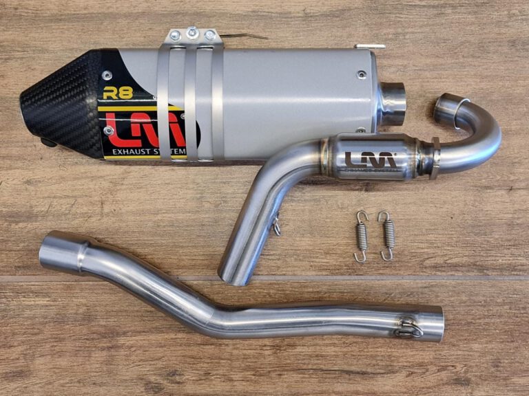 MARMITTA ARTIGIANALE COMPLETA LM PER SERIE KAYO TD SCARICO LM R8 RACING