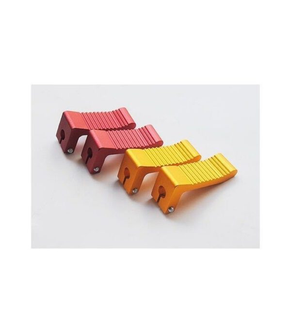 COPPIA PEDALINE MINIMOTO CNC X GP1 ALLUMINIO RACING COLORATE