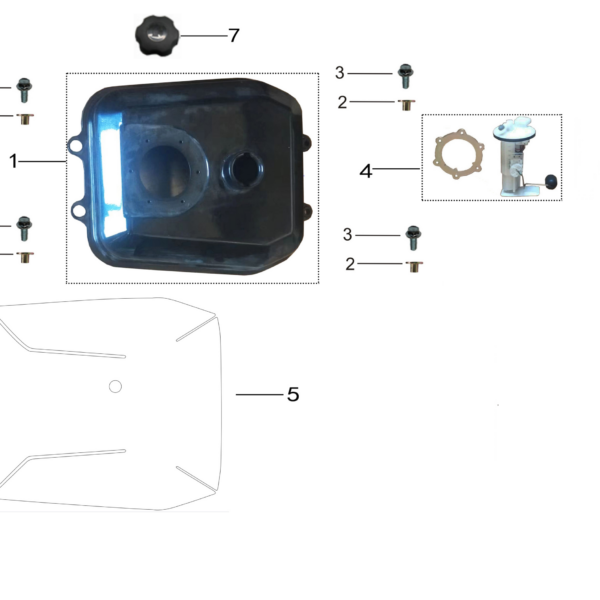 POMPA DEL SERBATOIO PER QUAD KAYO AU300 T3B L7e