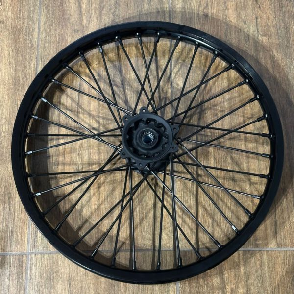CERCHIO ANTERIORE NERO IN ALLUMINIO 1.60X21 PER CROSS KAYO K5 300cc