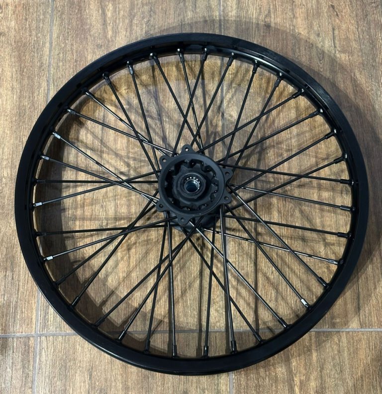 CERCHIO ANTERIORE NERO IN ALLUMINIO 1.60X21 PER CROSS KAYO K5 300cc