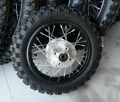 CERCHIO GOMMATO 10" 80/100-10 POSTERIORE PIT BIKE 110CC GOMMA 3.00x10 orion