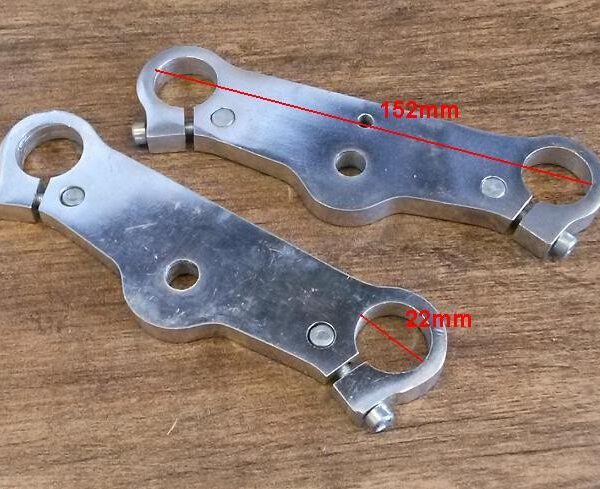 coppia PIASTRE MINIMOTO GP1 MOD.A STERZO STELI SUPPORTI SOSPENSIONI