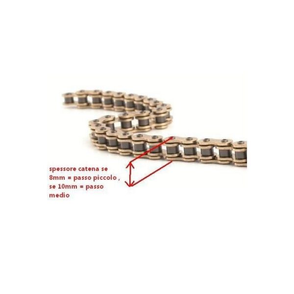 CATENA 120cm MINIMOTO GP1 passo piccolo 8mm miniatv miniquad quad