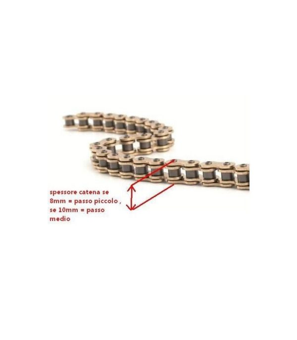CATENA 120cm MINIMOTO GP1 passo piccolo 8mm miniatv miniquad quad