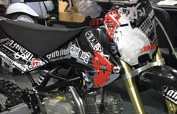 Adesivi GOTICI Per Carena Pit Bike CRF 70 Grafiche BSE cross minicross