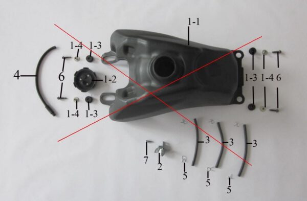 RUBINETTO SERBATOIO QUAD ATV 250cc PANTERA BENZINA