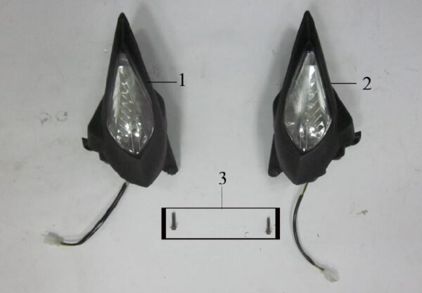 COPPIA FANALI ANTERIORI QUAD ATV 250cc PANTERA LUCI