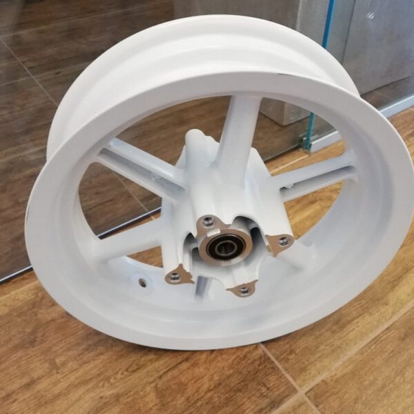 CERCHIO POSTERIORE 120/80-12 IN LEGA BIANCO SUPERMOTO GP1 KAYO MOTARD RACING  - pit bike stradale minimoto