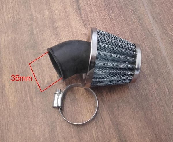 FILTRO ARIA CONO 45° IN RETE METALLICA PER CARBURATORE PIT BIKE INNESTO 35mm MINICROSS
