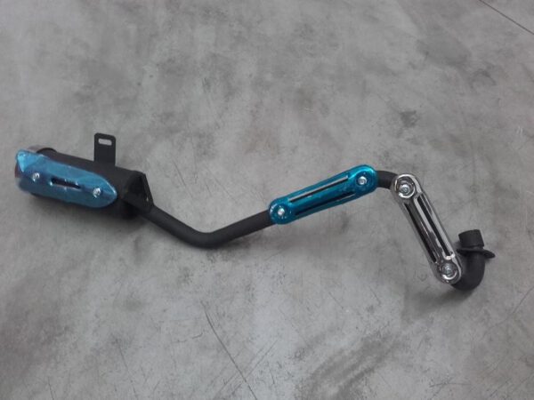 MARMITTA QUAD ATV 110 - 125 RUOTE 7 - 8 " SCARICO TUBO TERMINALE MINIQUAD MINIATV 4 TEMPI