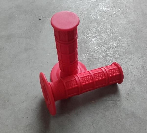 MANOPOLE GOMMA ROSSE PIT BIKE DESTRA + SINISTRA X MANUBRIO KAYO BSE SCORPION