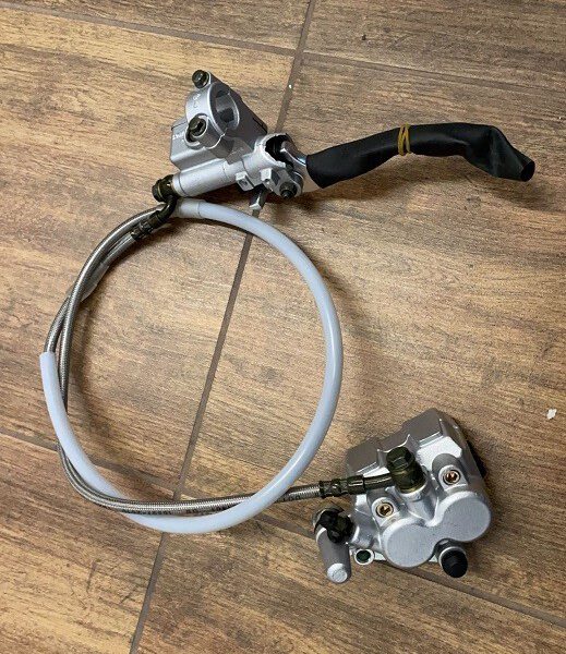 kit FRENI POMPA ANTERIORE kayo krz gp1 PIT BIKE COMPLETO PINZA - freno 125 140 150 160 CROSS