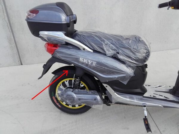 PARAFANGO POSTERIORE SOTTO ADIACENTE RUOTA - bici elettrica scooter sky II tipo z-tech